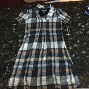 Plaid flannel dress